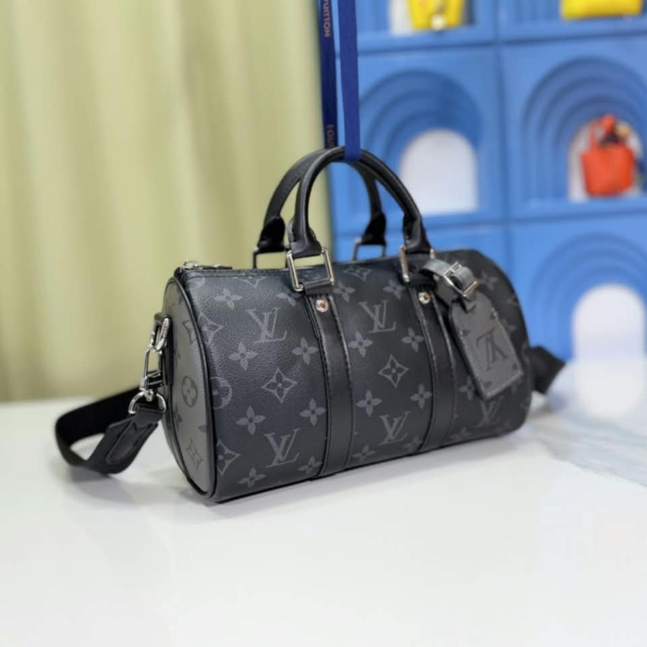 Louis Vuitton Keepall Bandouliere 25 Monogram Eclipse 25cm M46271 - Image 4