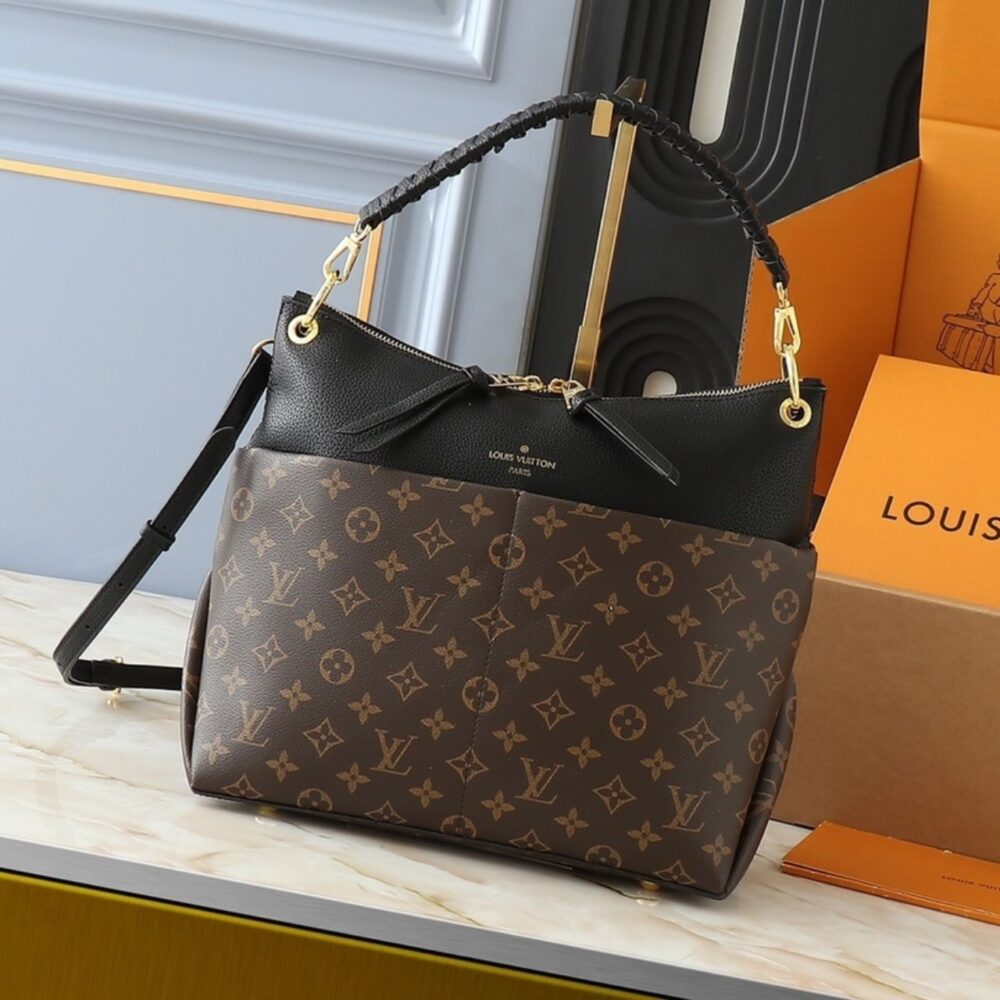 Alternative view of Louis Vuitton Melie Monogram Black Brown 33cm
