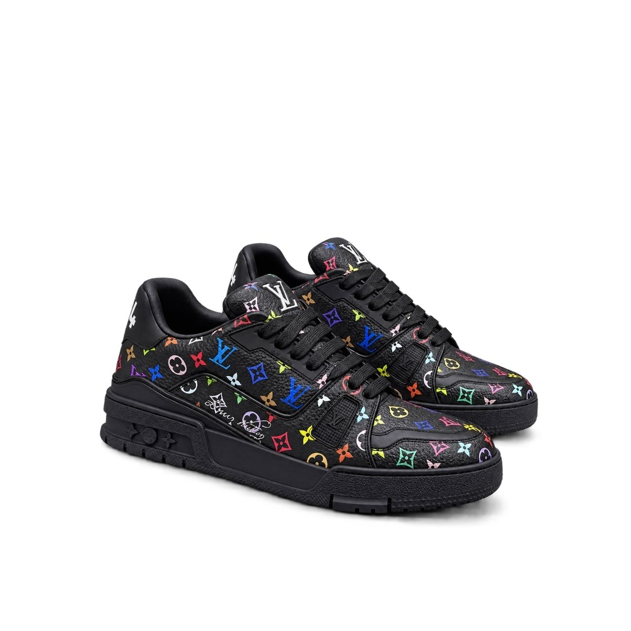 Louis Vuitton x Takashi Murakami LV Trainer Sneaker Noir 1AGZE2