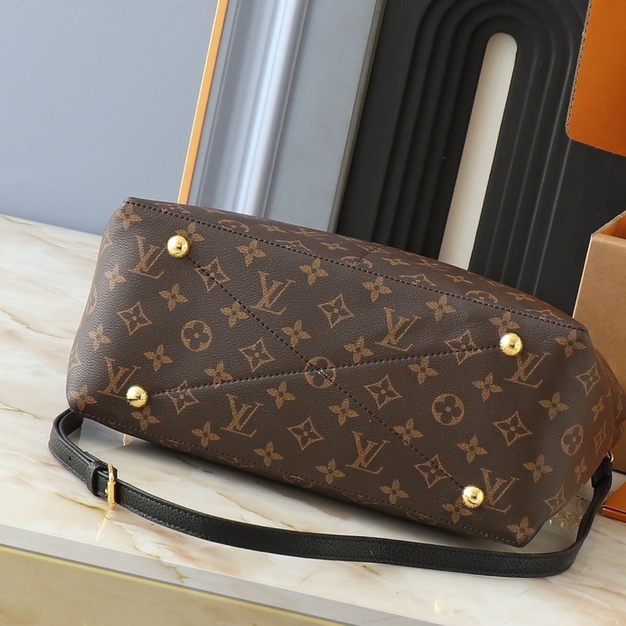 Louis Vuitton Melie Monogram Black Brown 33cm - Image 5