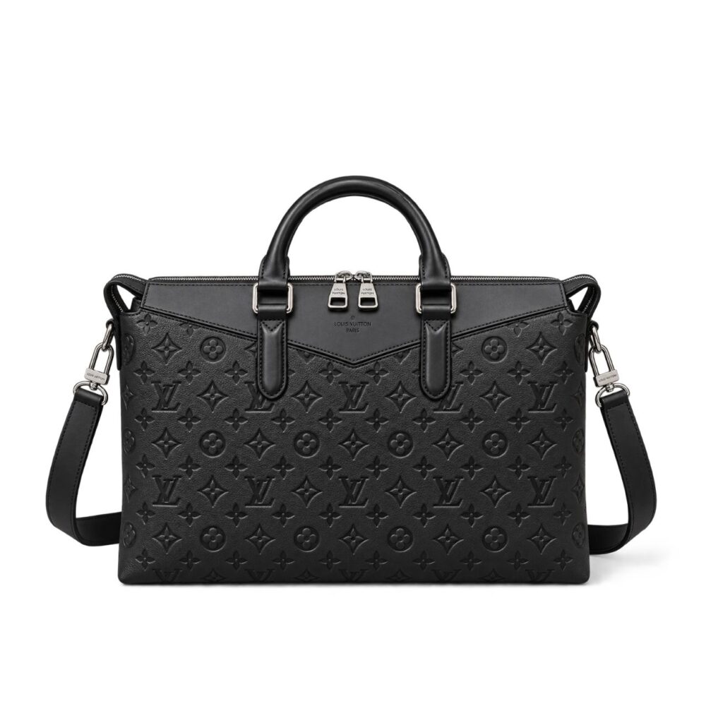Louis Vuitton Briefcase Monogram Shadow Black 38cm