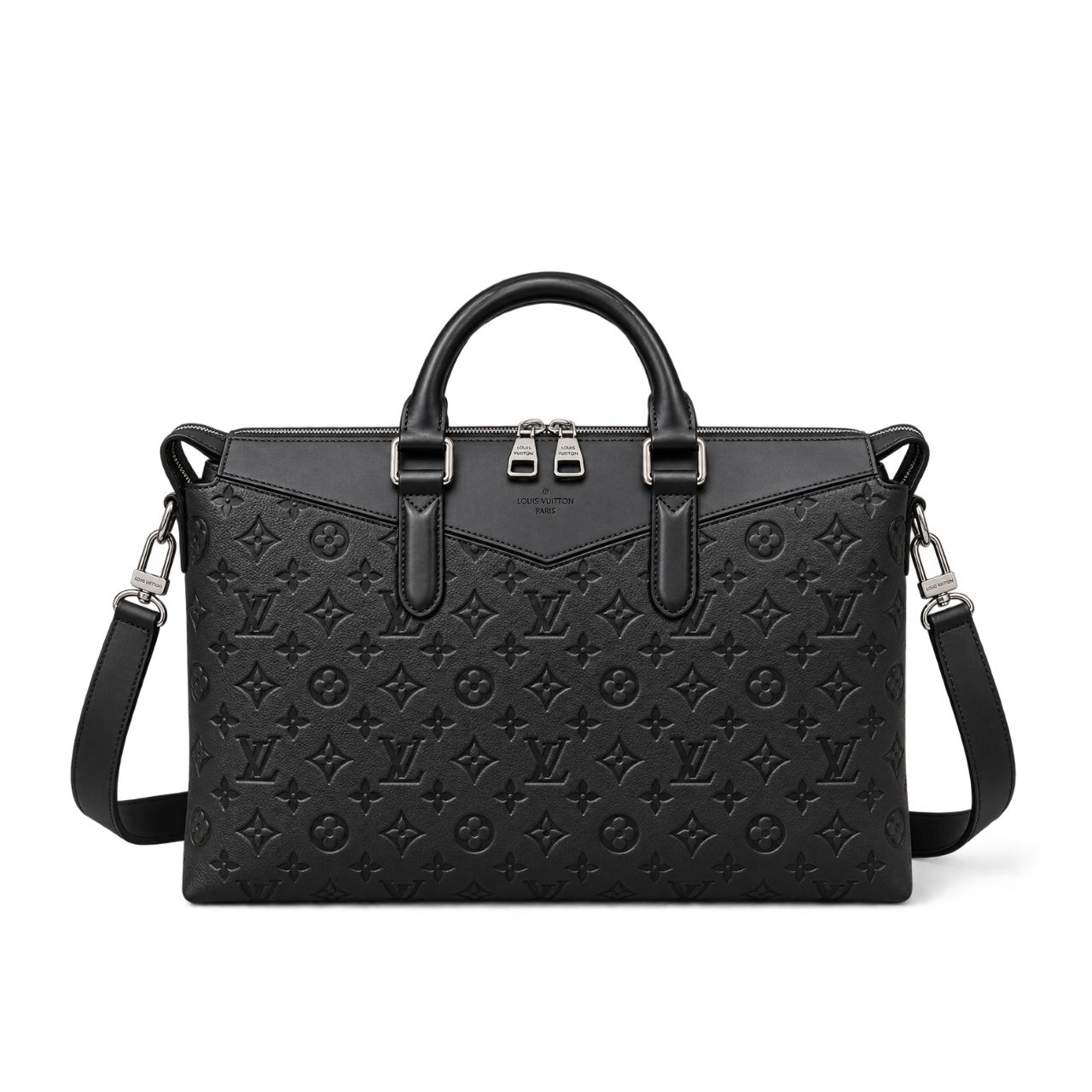 Louis Vuitton Briefcase Monogram Shadow Black 38cm