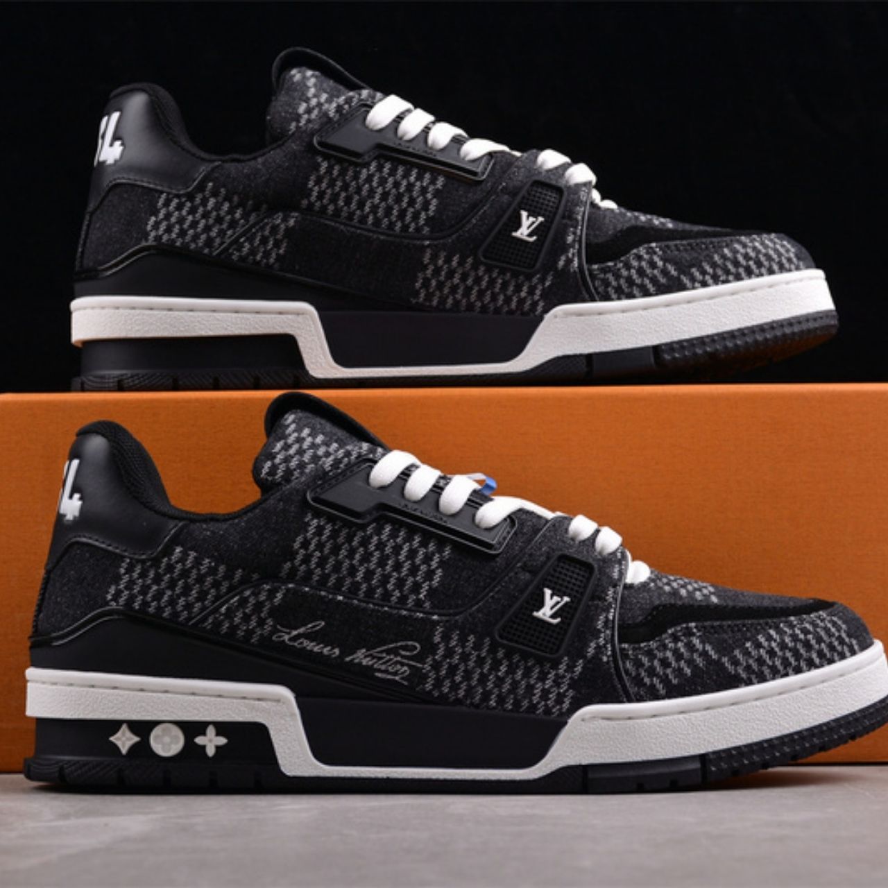 Louis Vuitton LV Trainer Sneakers Black 1AD6E6 - Image 3