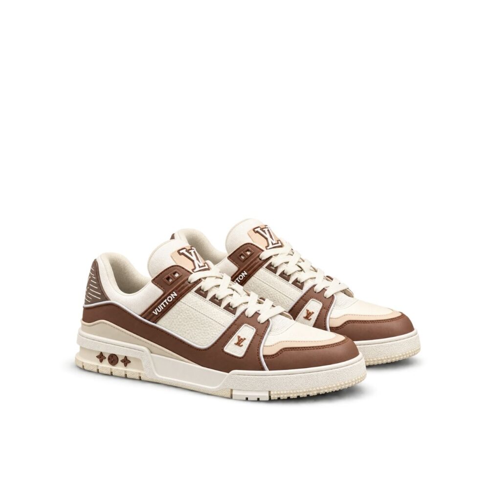Louis Vuitton LV Trainer Sneaker Brown And White
