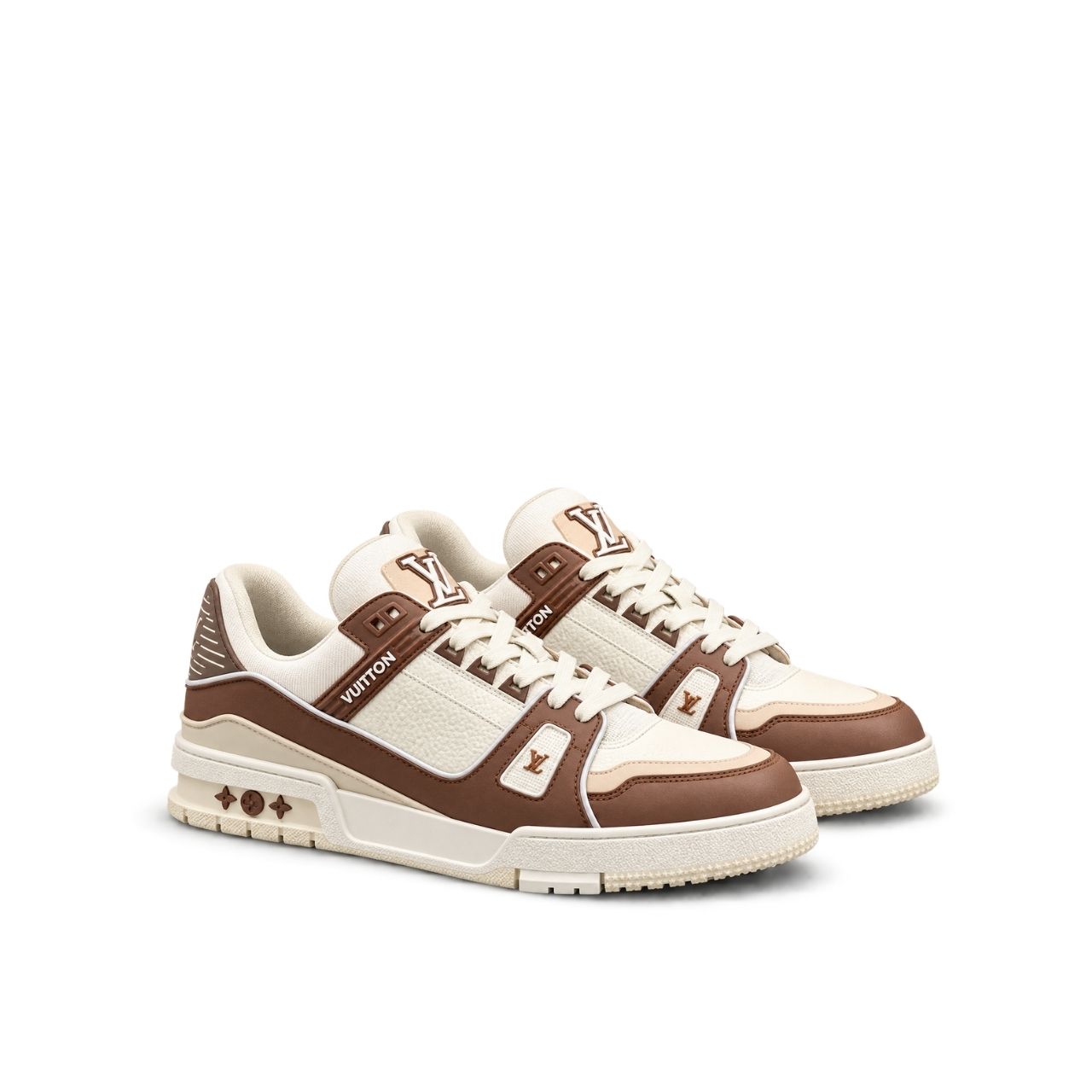 Louis Vuitton LV Trainer Sneaker Brown And White