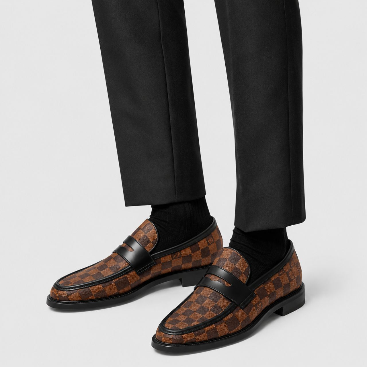 Louis Vuitton Damier Ebene Classic Loafers Brown - Image 2