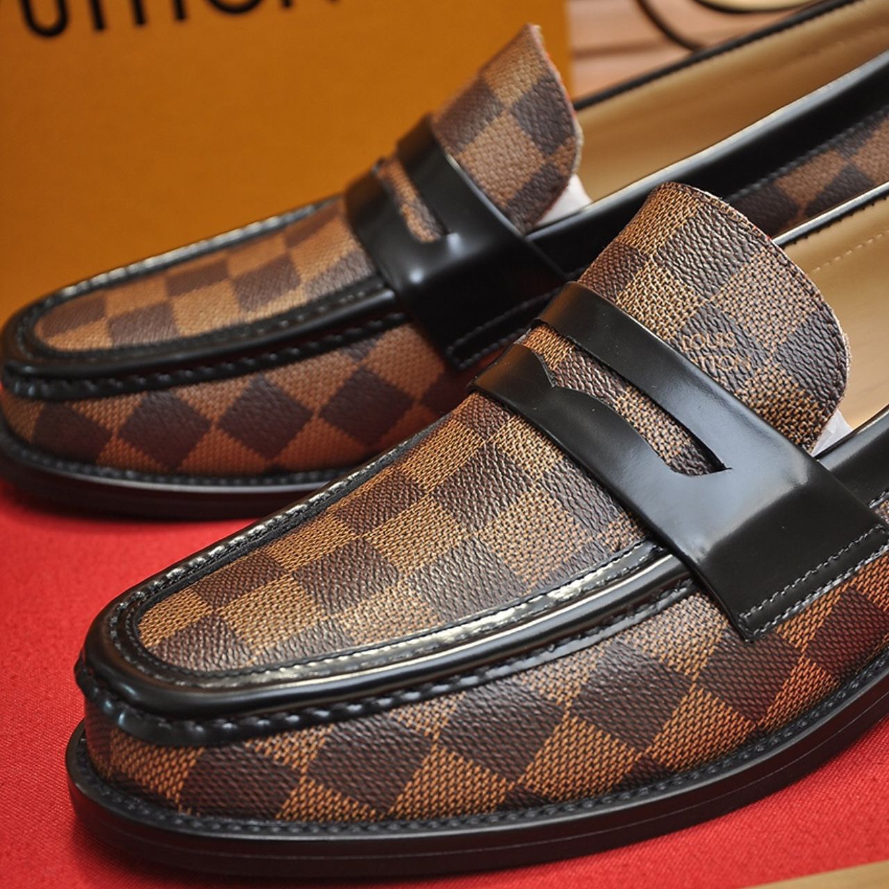 Louis Vuitton Damier Ebene Classic Loafers Brown - Image 6