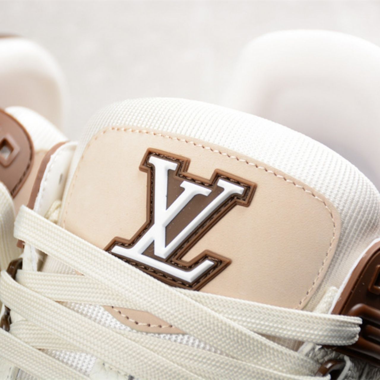 Louis Vuitton LV Trainer Sneaker Brown And White - Image 13