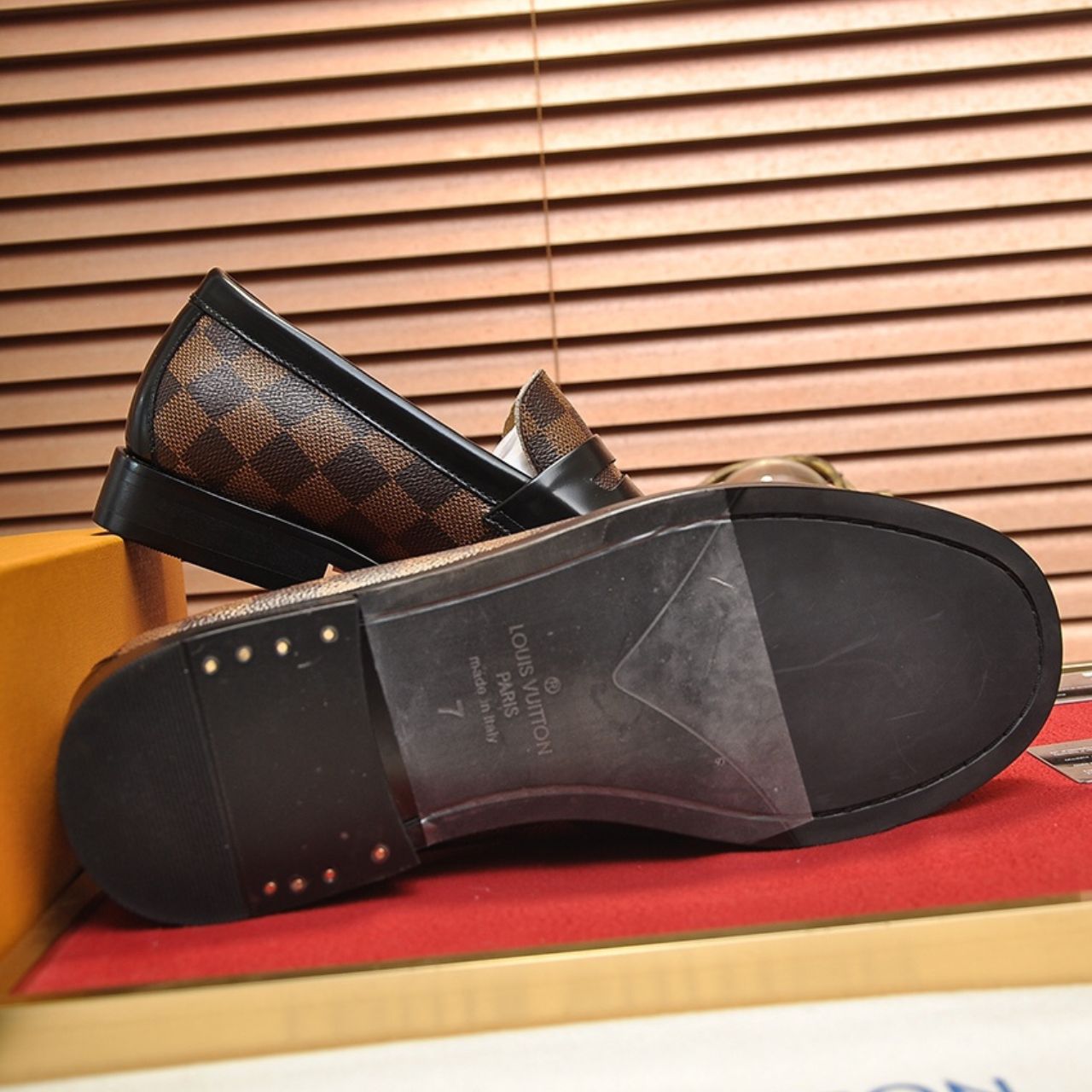 Louis Vuitton Damier Ebene Classic Loafers Brown - Image 7