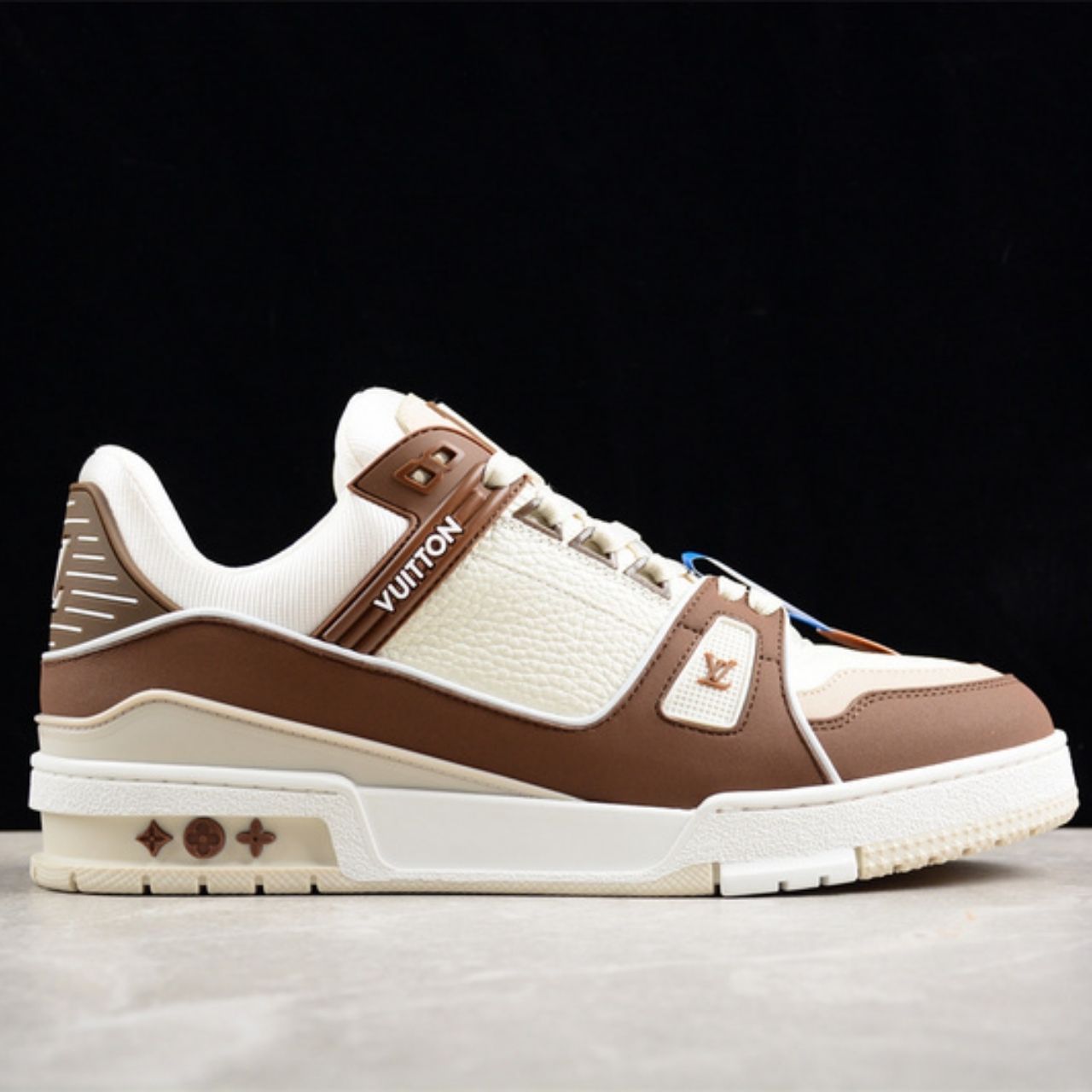 Louis Vuitton LV Trainer Sneaker Brown And White - Image 5