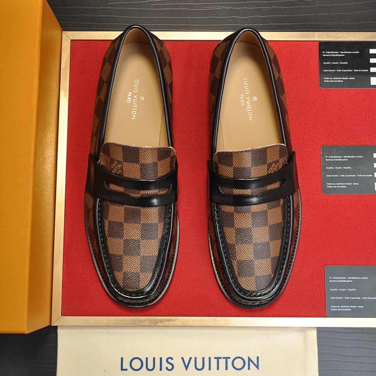 Louis Vuitton Damier Ebene Classic Loafers Brown - Image 5