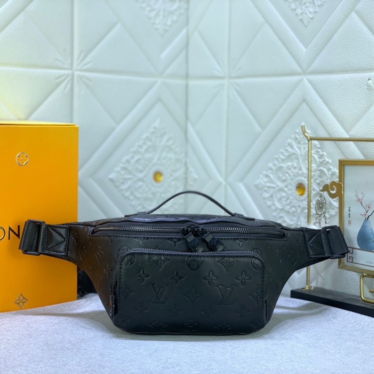 Louis Vuitton Rush Bumbag Black Monogram Shadow 30cm M47058 - Image 3