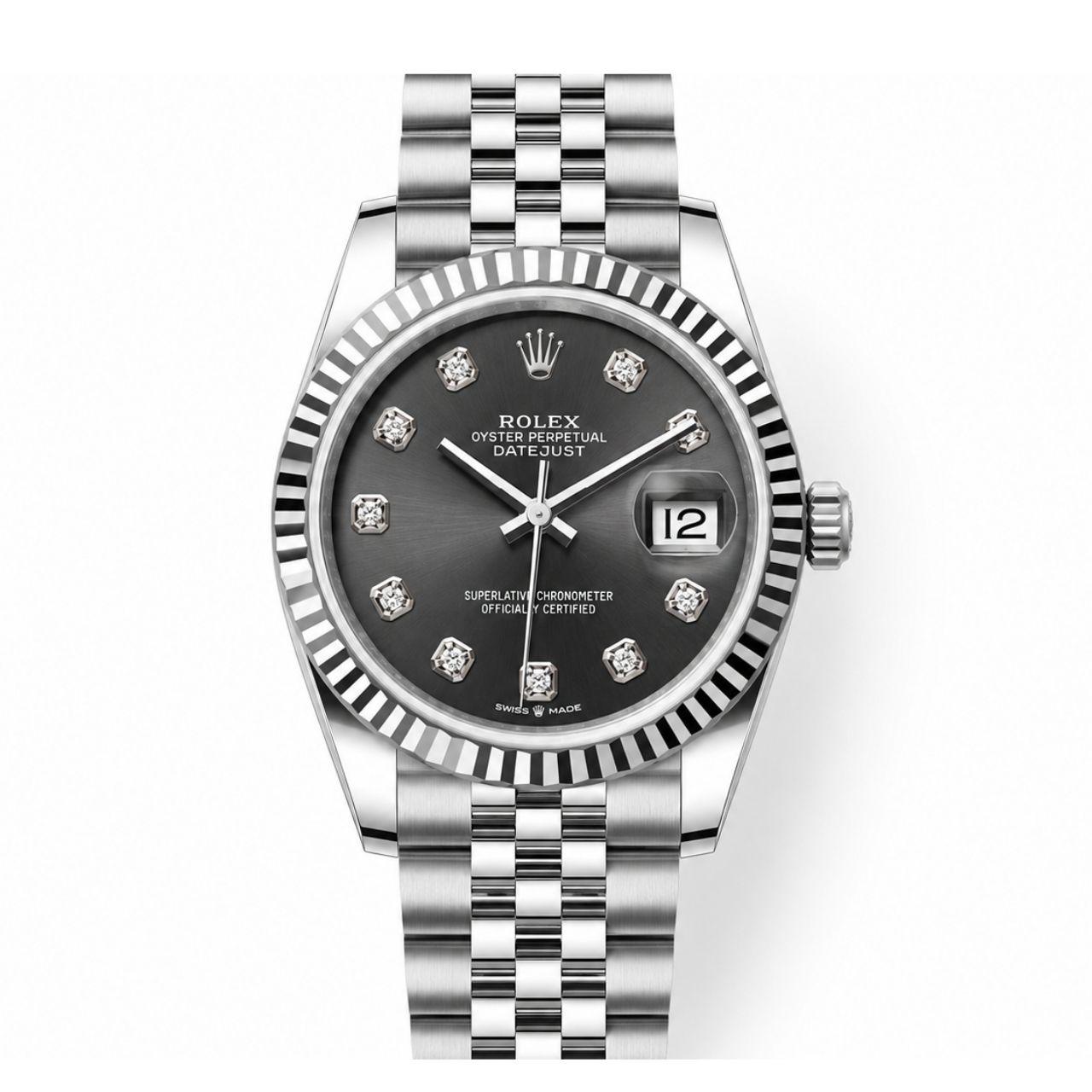 Rolex Datejust 31 Dark Grey Diamond Dial 31mm