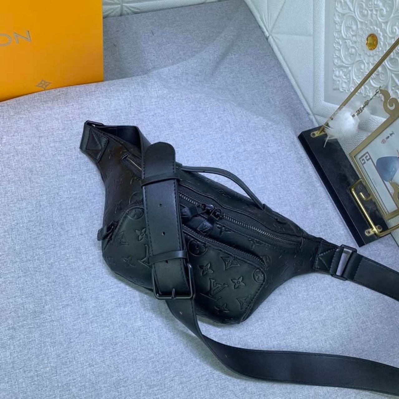 Louis Vuitton Rush Bumbag Black Monogram Shadow 30cm M47058 - Image 7