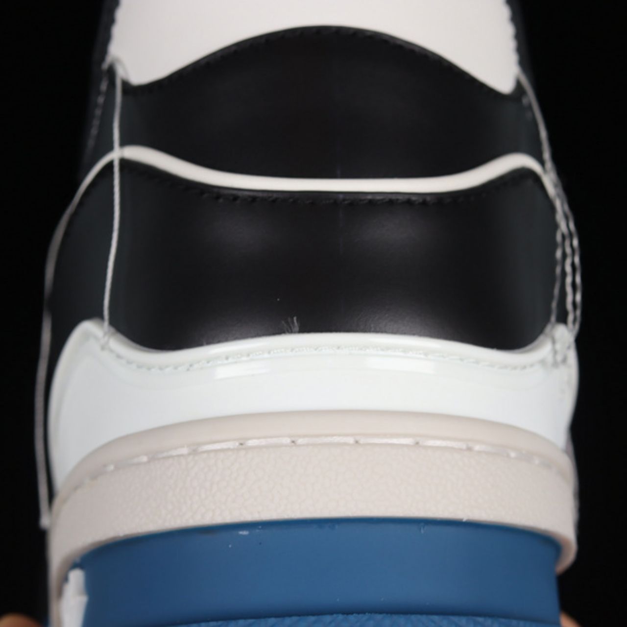 Louis Vuitton LV Trainer Sneaker Black White Blue - Image 11