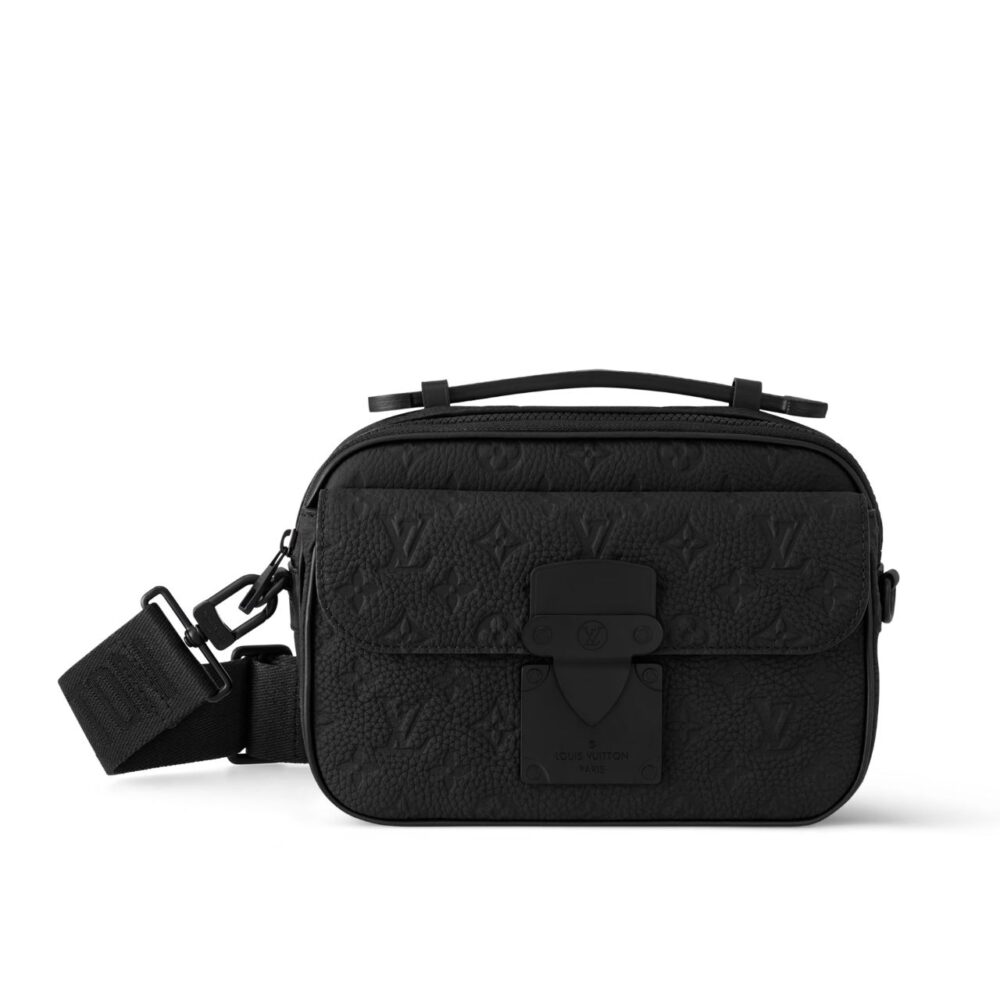 Louis Vuitton S Lock Messenger Monogram Embossed Taurillon 25cm M58489