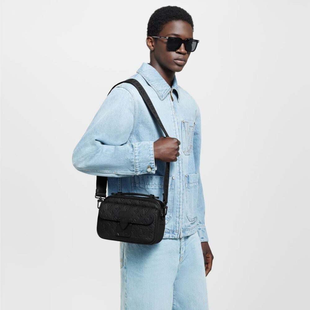 Alternative view of Louis Vuitton S Lock Messenger Monogram Embossed Taurillon 25cm M58489