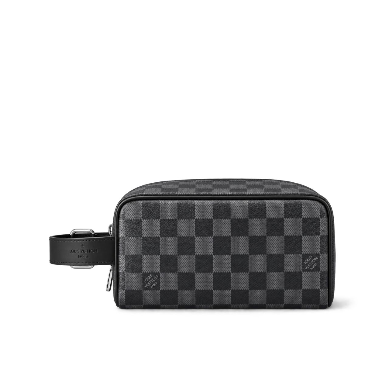 Louis Vuitton Locker Dopp Kit Damier Graphite Black 23cm