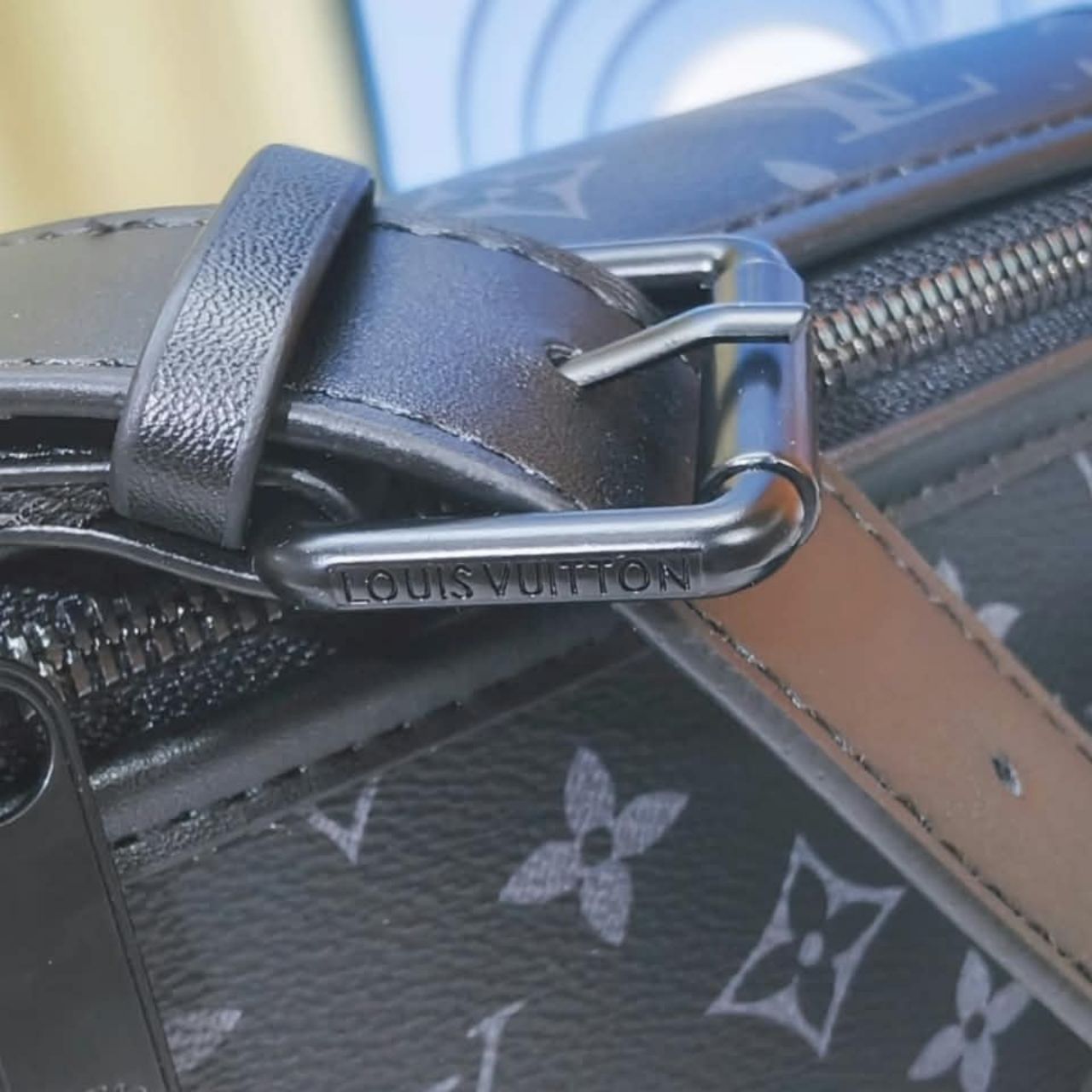 Louis Vuitton Bosphore Wearable Wallet Monogram Eclipse 19cm M12599 - Image 11