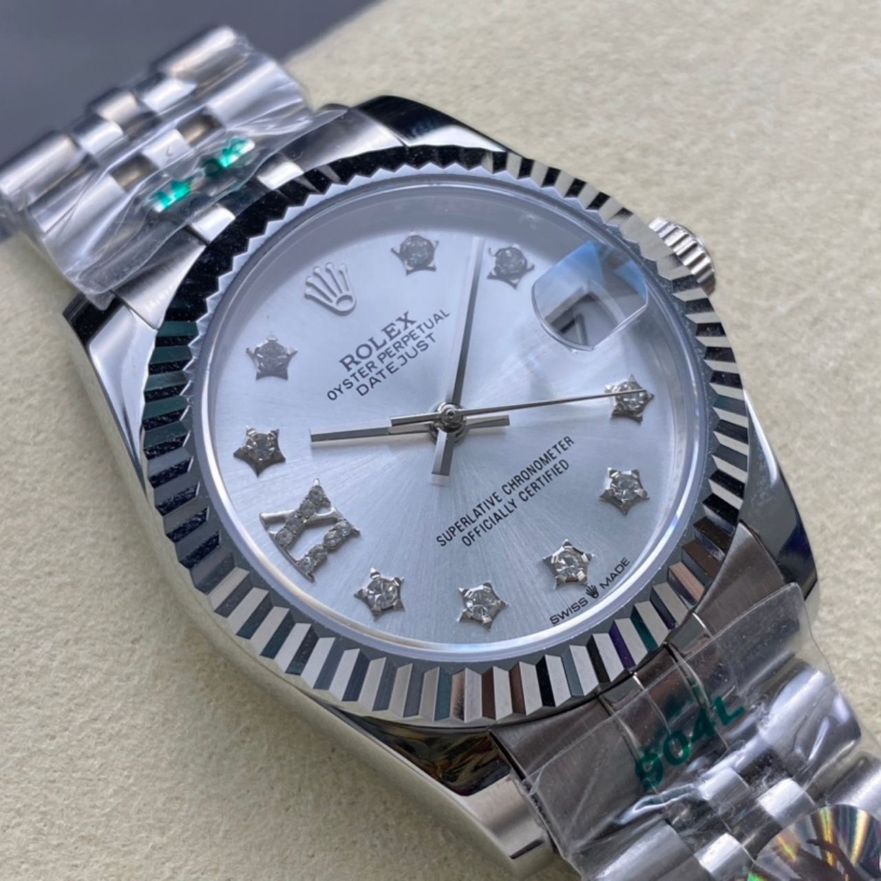 Rolex Datejust 31 Silver Diamond Dial 31mm - Image 7