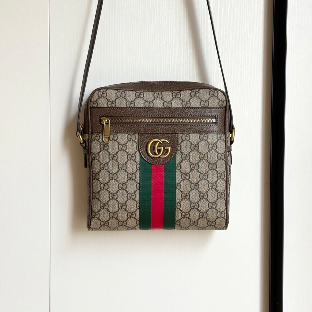Gucci Ophidia Small Messenger bag Beige Ebony GG Supreme Canvas 24cm 547926 96IWT 8745 - Image 4