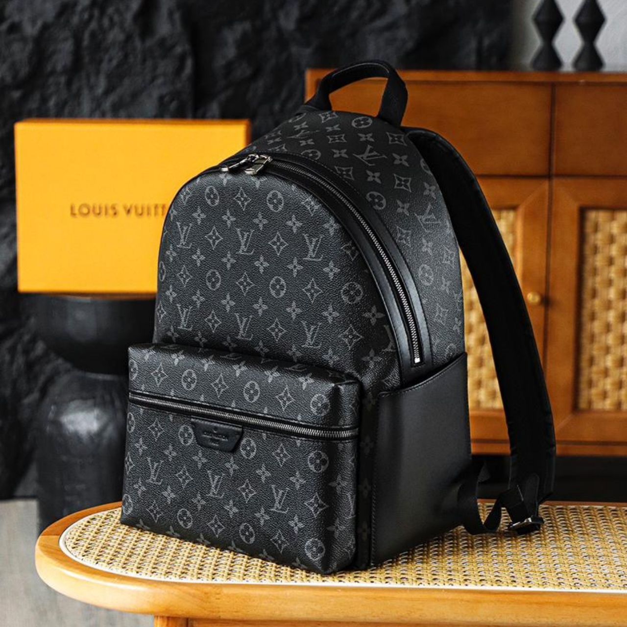 Prestige Edition - Louis Vuitton Discovery Backpack MM Monogram Eclipse 42cm M22545 - Image 6
