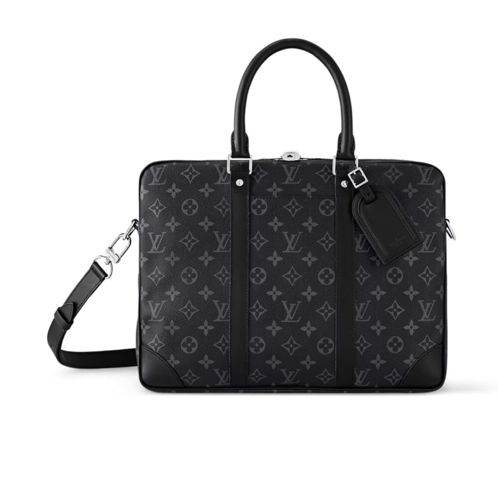 Louis Vuitton Porte-Documents Voyage PM Monogram Eclipse 37cm M46457