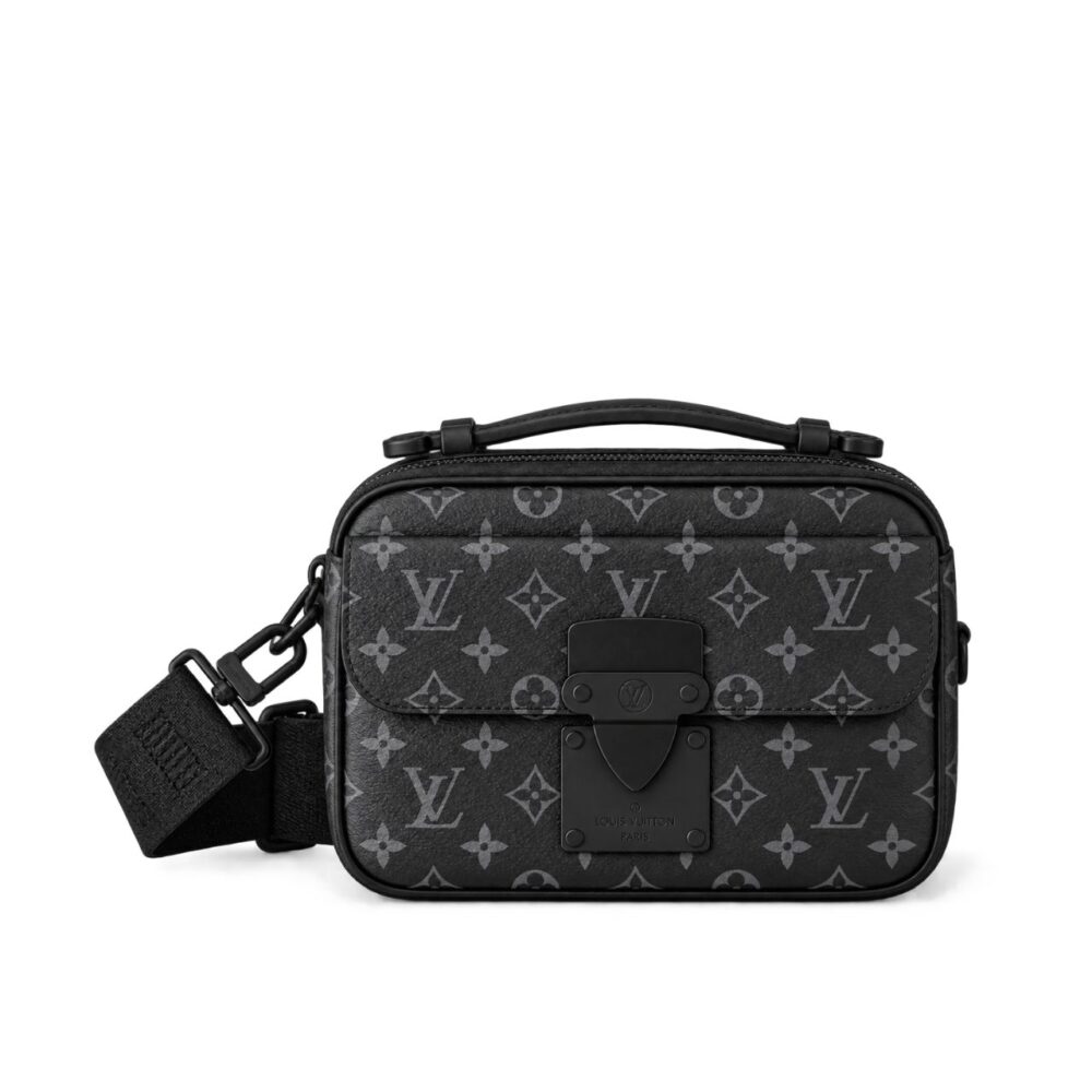Louis Vuitton S Lock Messenger Monogram Eclipse 25cm