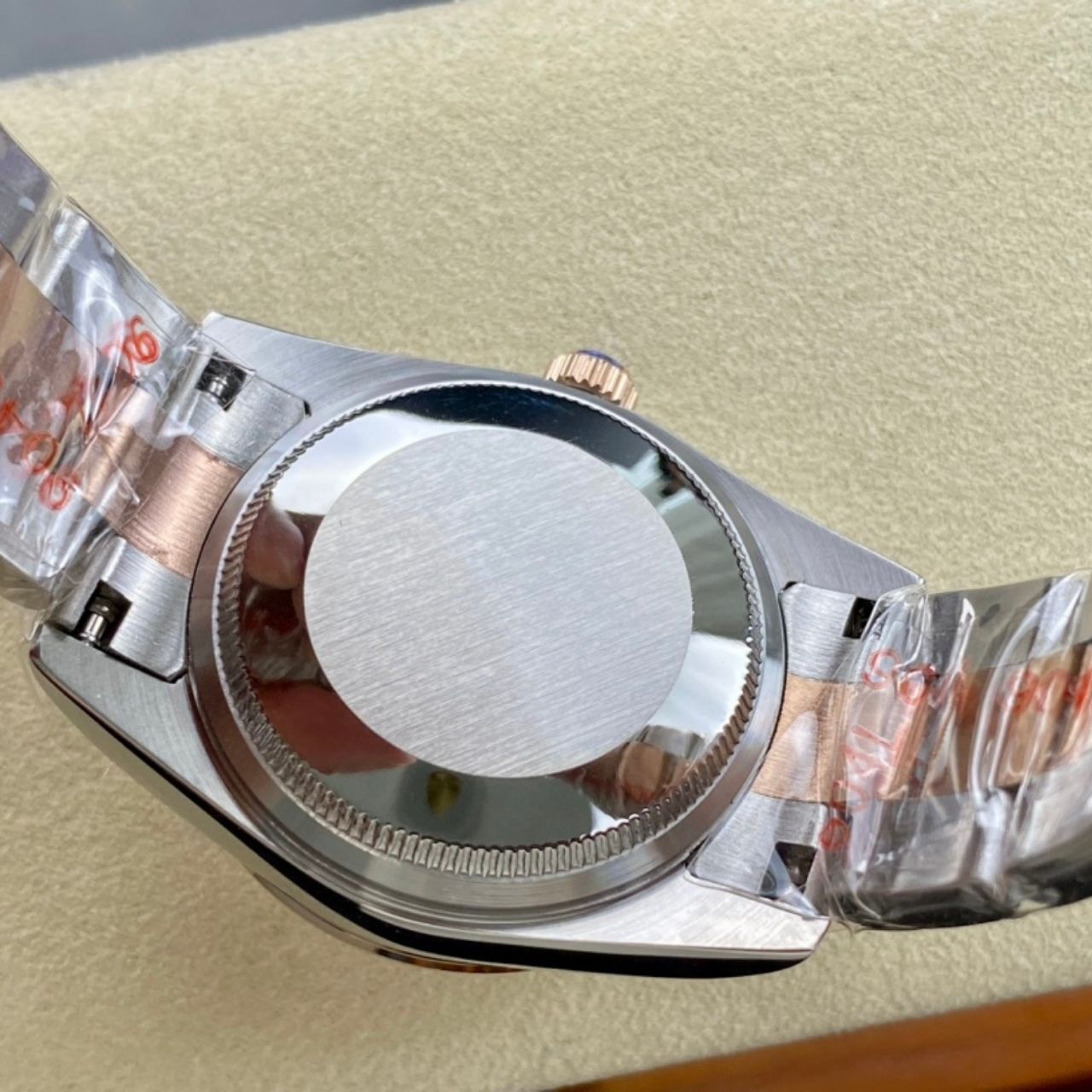 Rolex Datejust 31 Silver Rose Gold Geometric Dial Watch 31mm - Image 7