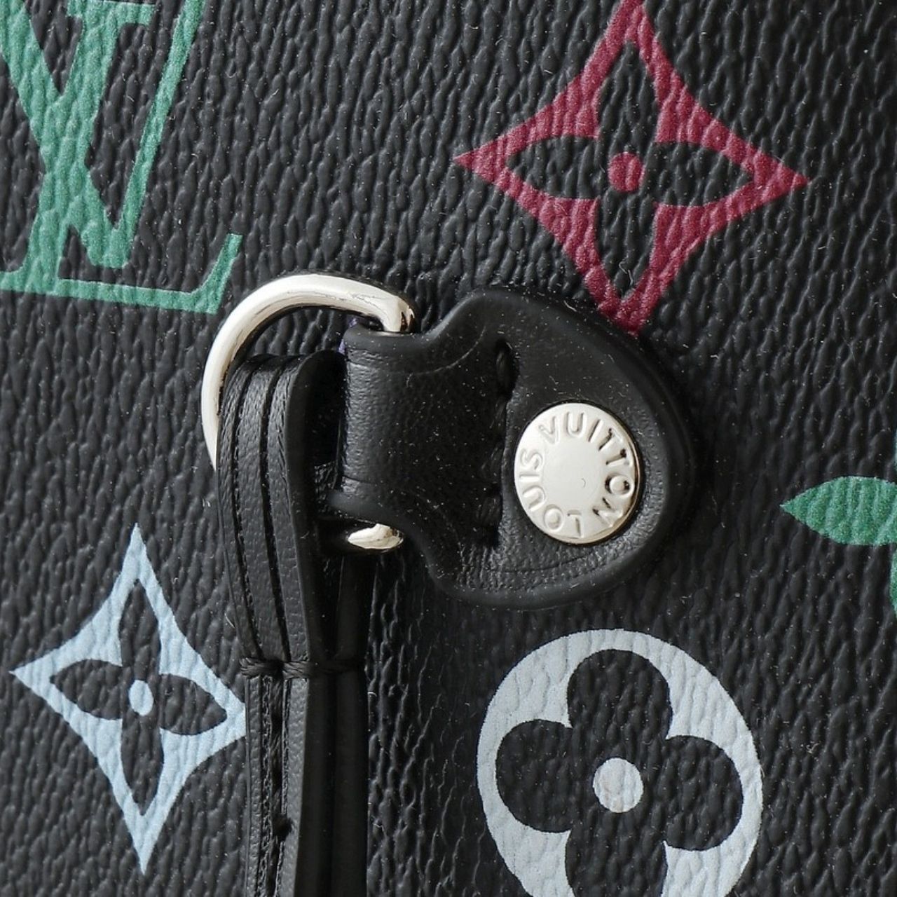 Louis Vuitton x Takashi Murakami Neverfull MM Multicolor Black 31cm - Image 9