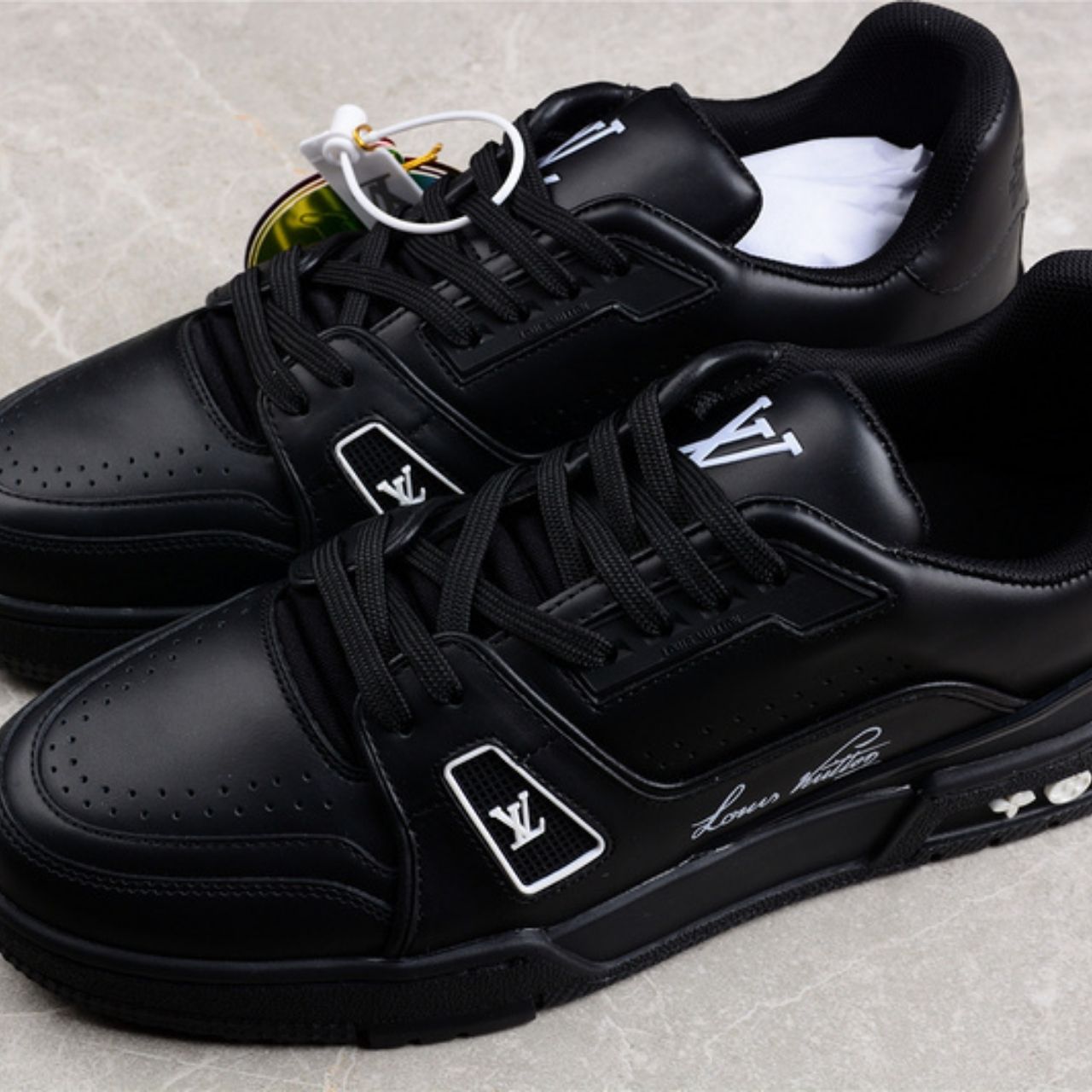 Louis Vuitton LV Trainer Sneakers Black - Image 9