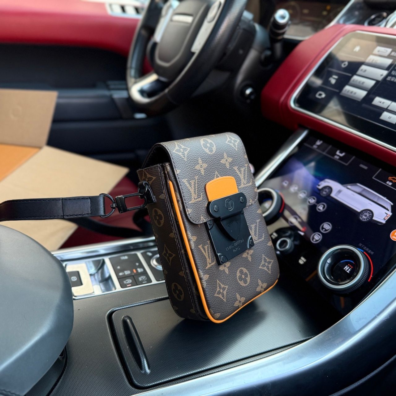 Louis Vuitton S-Lock Vertical Wearable Wallet Monogram Radiant Sun 12cm - Image 3