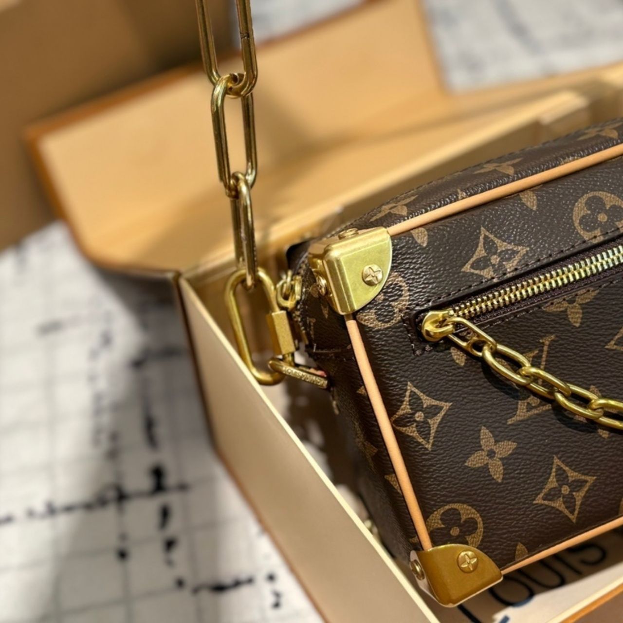 Louis Vuitton Mini Soft Trunk Monogram 18cm - Image 8